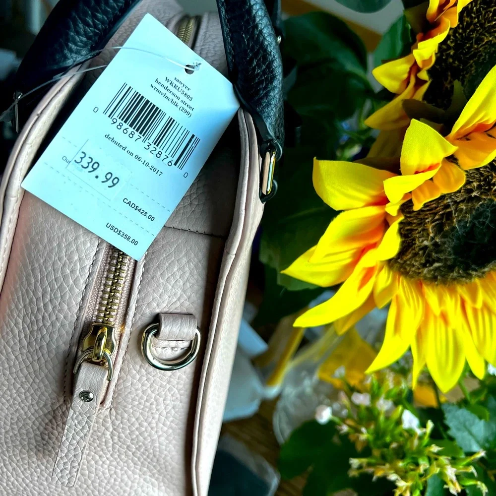 🌹 NWT ~ Authentic PEBBLED LEATHER.                                🌹 BLUSH PINK - Picture 5 of 11